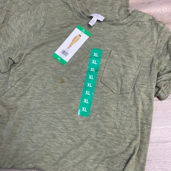 Jessica Simpson Olive T-Shirt Dress NWT with flaw - Picture 3 of 4